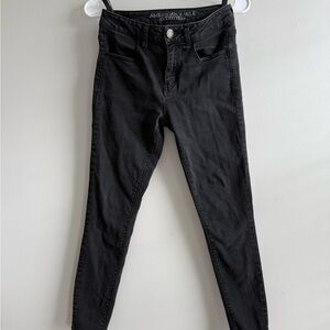 American Eagle Outfitters Black Skinny Jeans Stretchy Fit